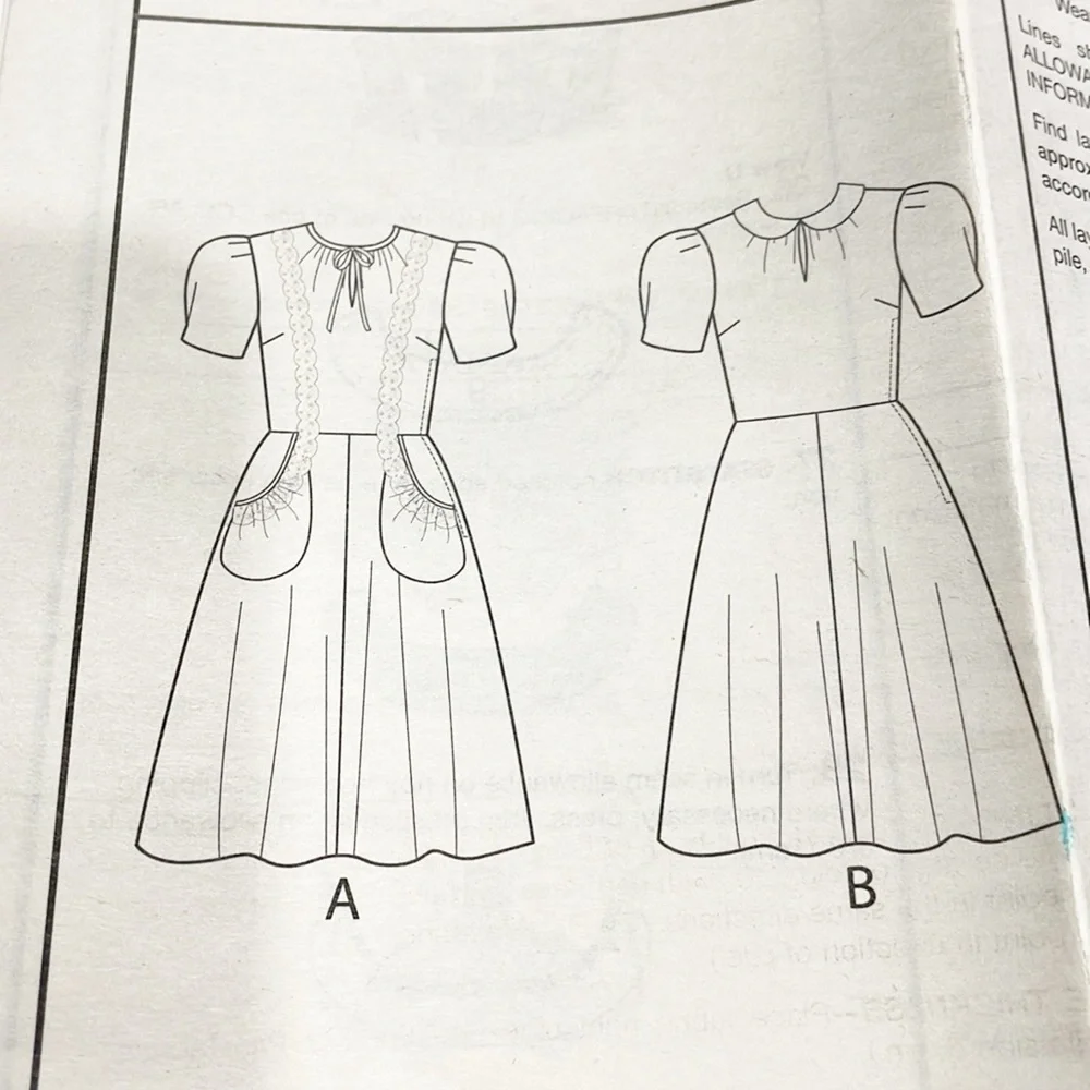 NEW Vogue Sewing Pattern VP955 Reissue Original 1939 Design Dessin Dress Sz 6-14